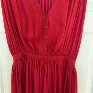 Nomad Red Ruched Dress